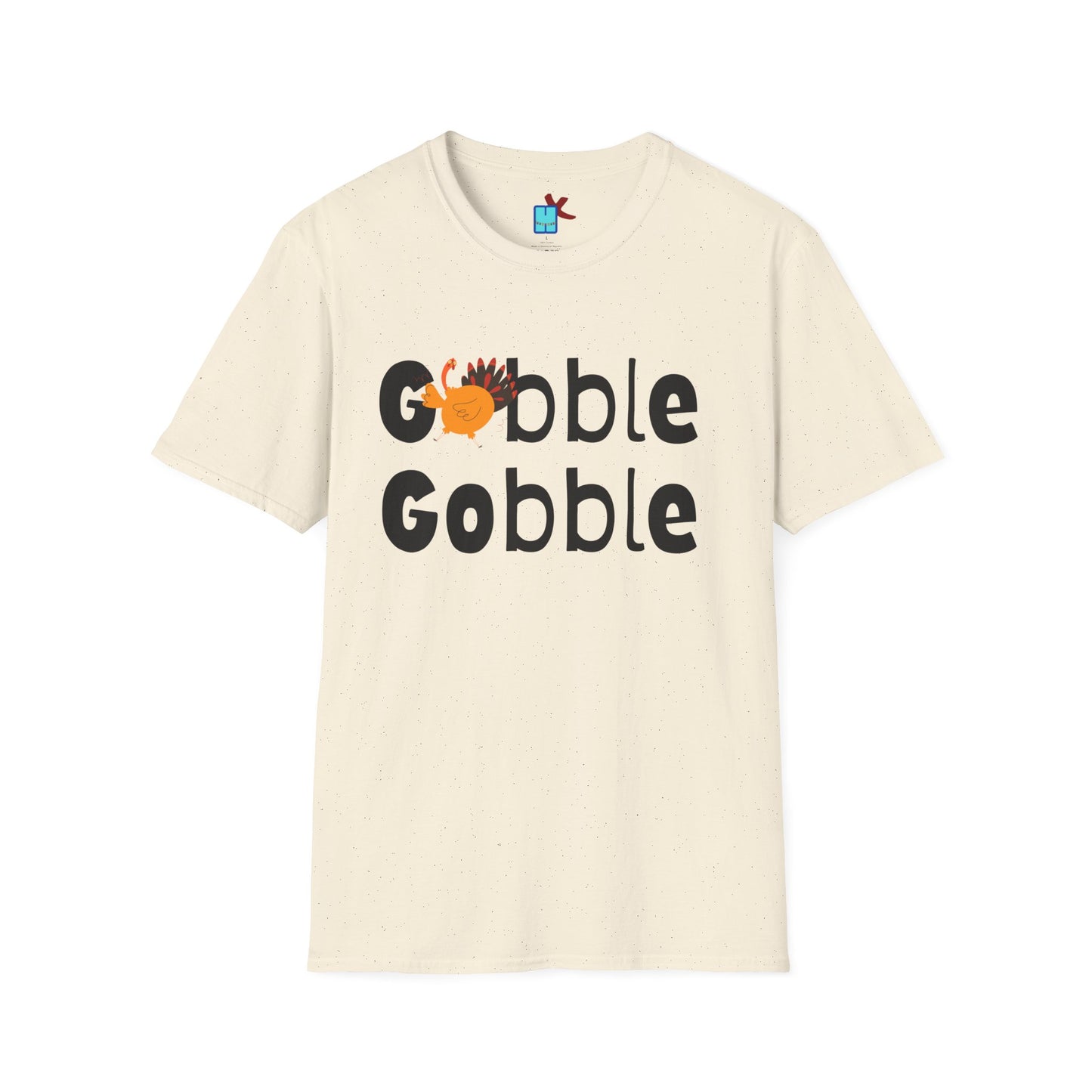 Gobble Unisex Softstyle T-Shirt Thanksgiving Tee Turkey Theme Apparel Shirt