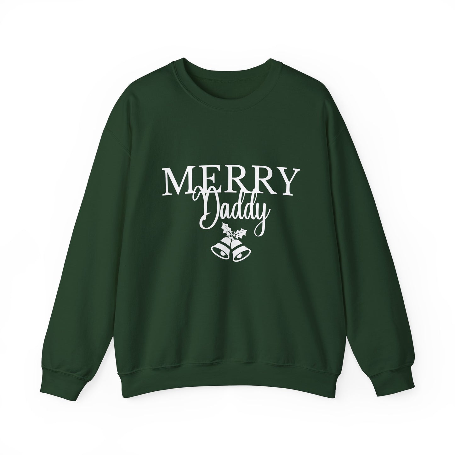 Merry Daddy Sweatshirt, Christmas Sweater, Holiday Gift Apparel, Unisex Crewneck Jumper, Dad Husband Fiancé, Winter Clothing