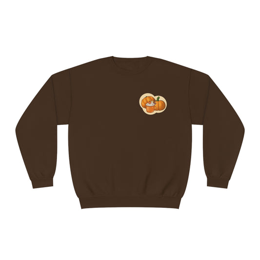 Pumpkin® Crewneck Sweatshirt October Fleece Halloween Apparel Season Sweater