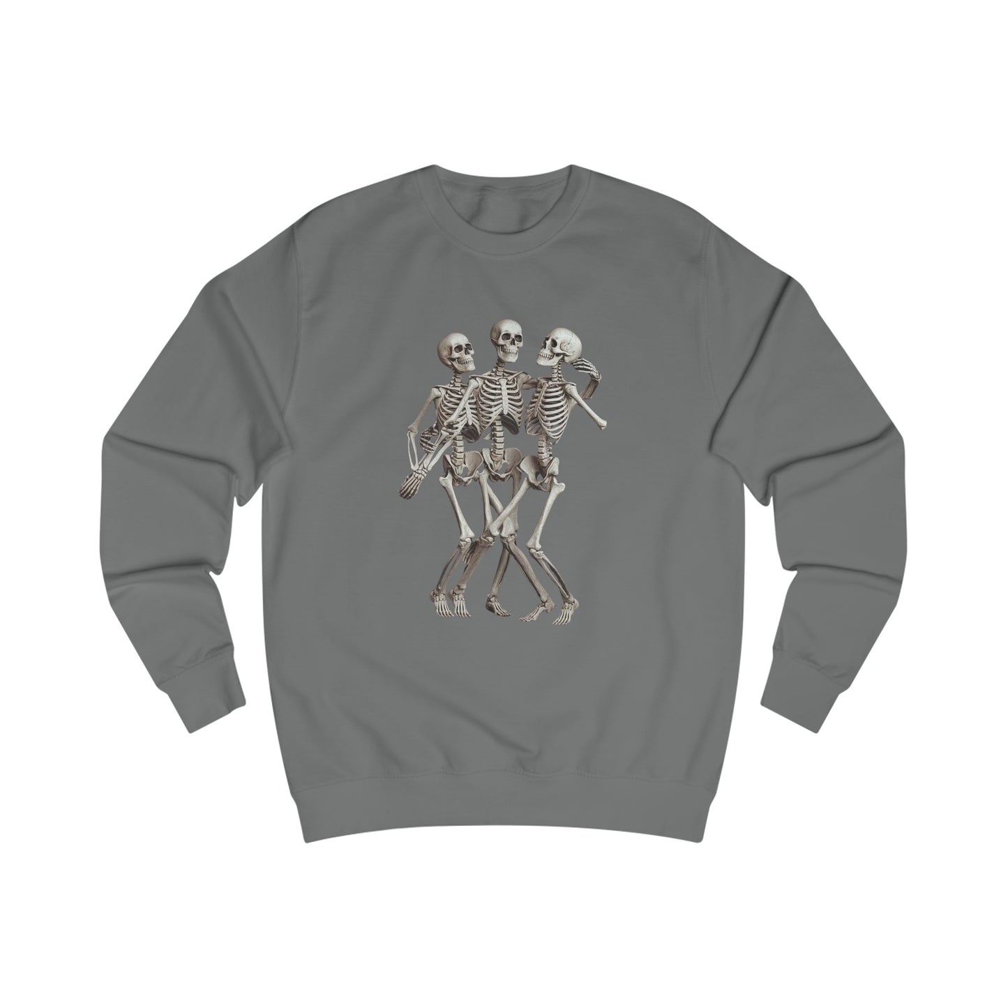 Skeleton Unisex Sweatshirt Halloween fashion Theme Casual Sweater Bones Graphic Apparel