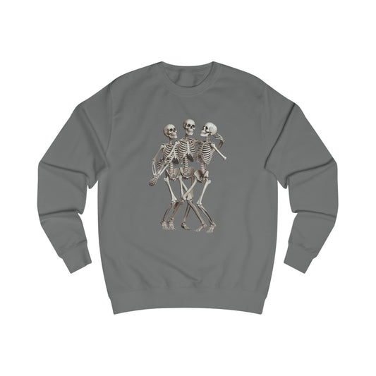 Skeleton Unisex Sweatshirt Halloween fashion Theme Casual Sweater Bones Graphic Apparel