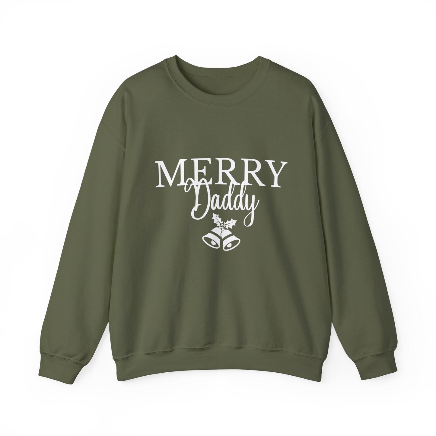 Merry Daddy Sweatshirt, Christmas Sweater, Holiday Gift Apparel, Unisex Crewneck Jumper, Dad Husband Fiancé, Winter Clothing